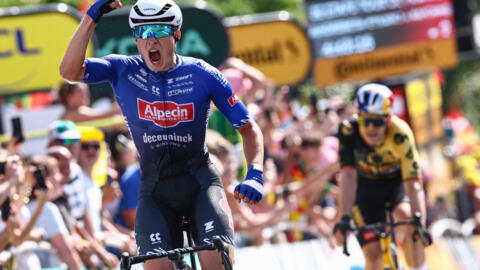 Belgium's Jasper Philipsen sprints to third stage win in Tour de France