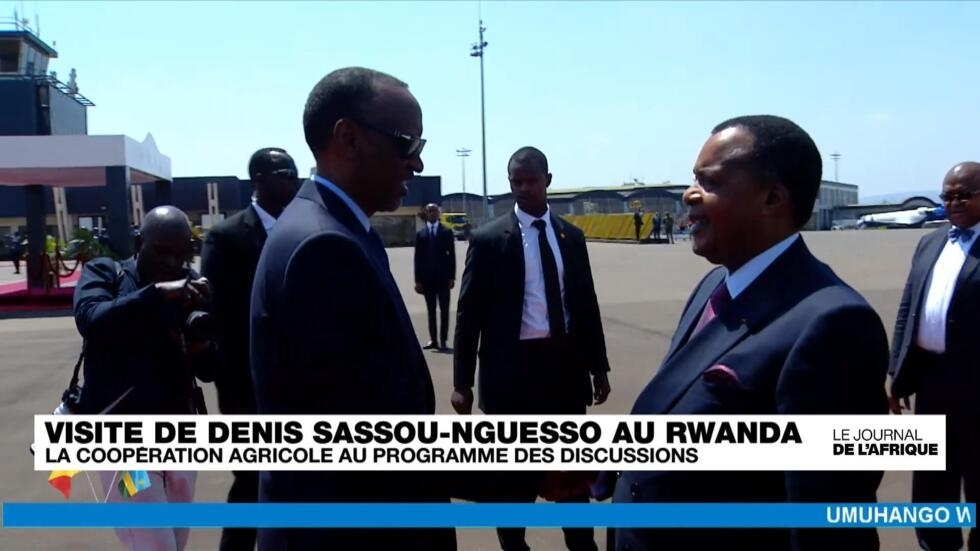 Le président congolais Denis Sassou-Nguesso en visite d'état au Rwanda