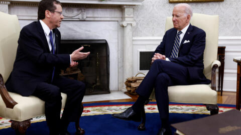 Biden and Israeli President Herzog discuss tensions at White House