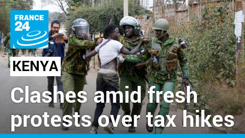 Clashes erupt in Kenya as police fire tear gas at anti-govt protesters