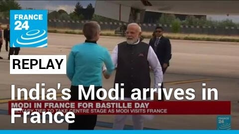 REPLAY: India's Modi arrives in France
