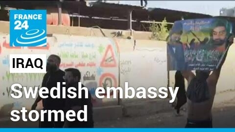 Swedish embassy in Iraq stormed: Protesters angered over quran burning in Sweden