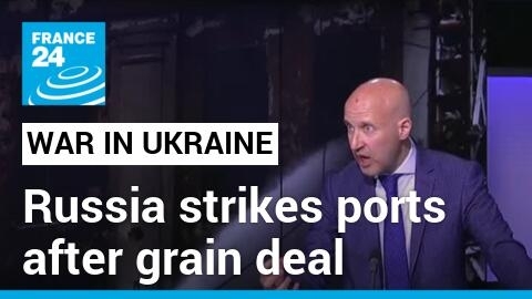 War in Ukraine: Russia strikes Odesa port for third night after grain deal